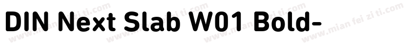 DIN Next Slab W01 Bold字体转换